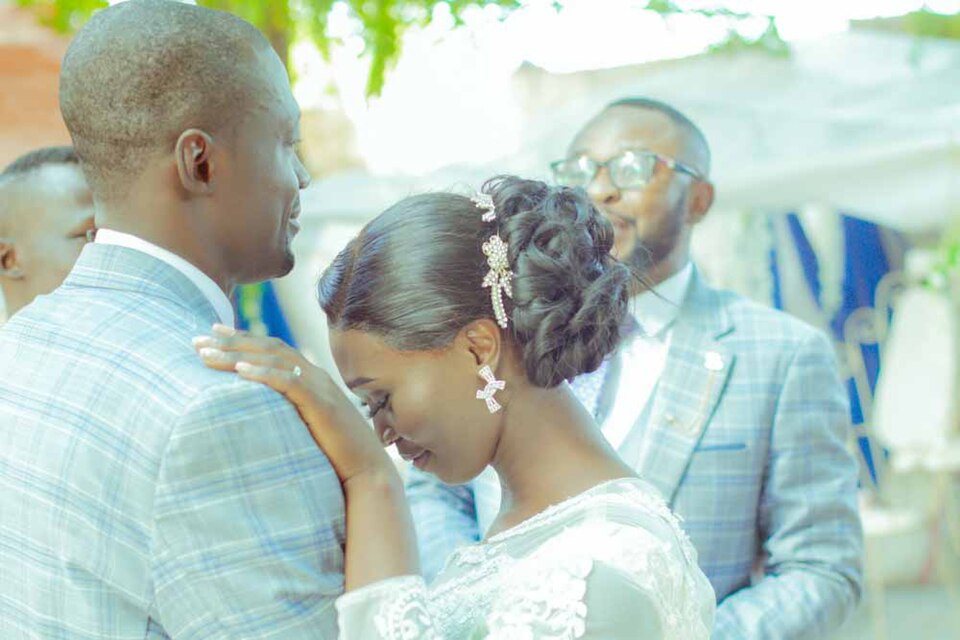 Guests sharing joyful moments at a celebration