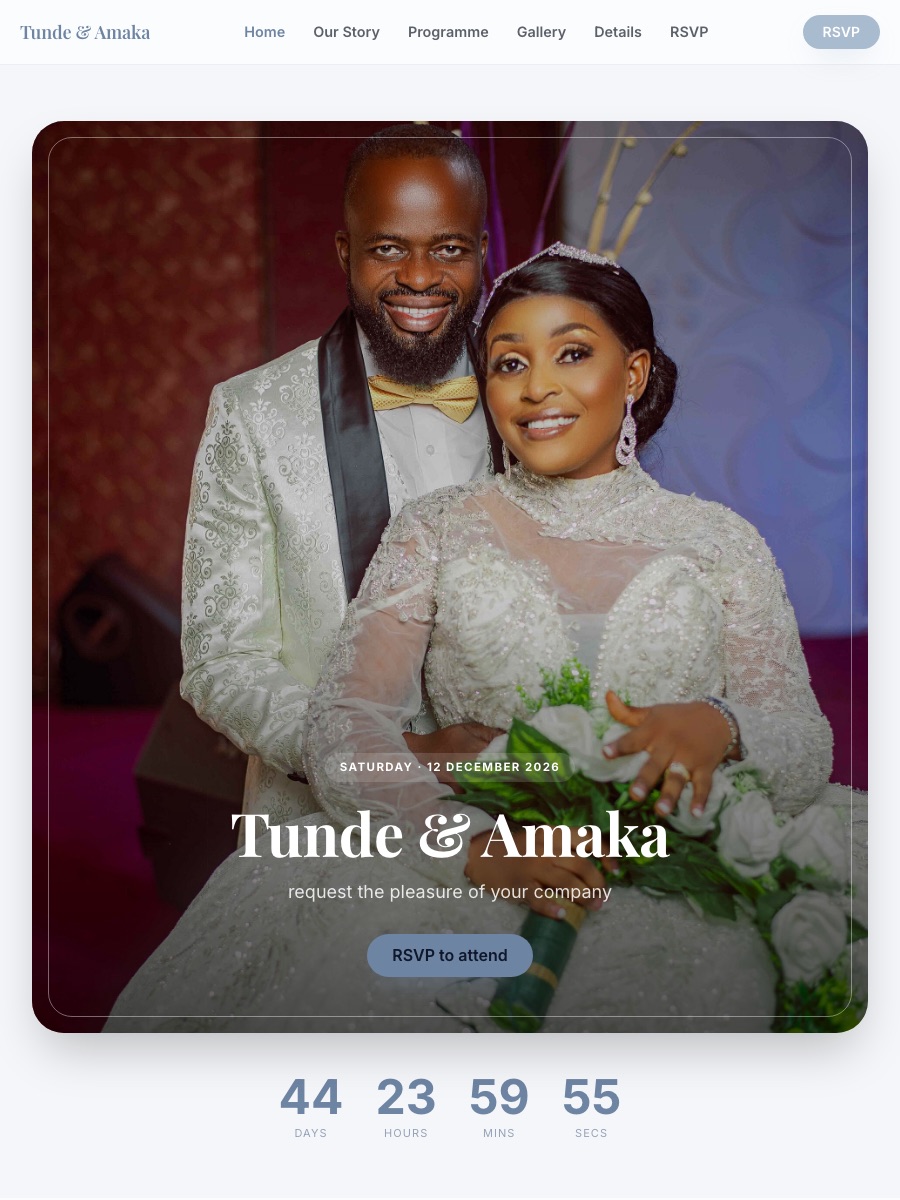 Wedding · Dusty Blue