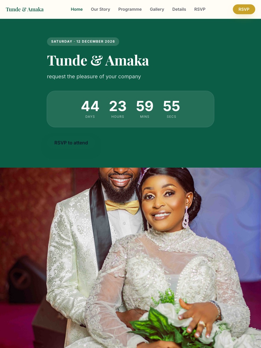 Wedding · Emerald
