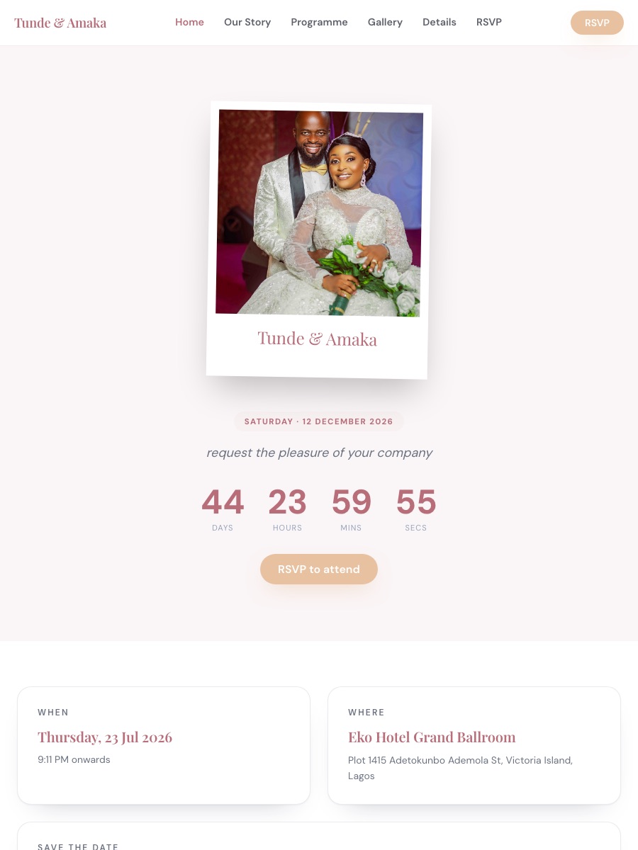 Wedding · Rose Gold