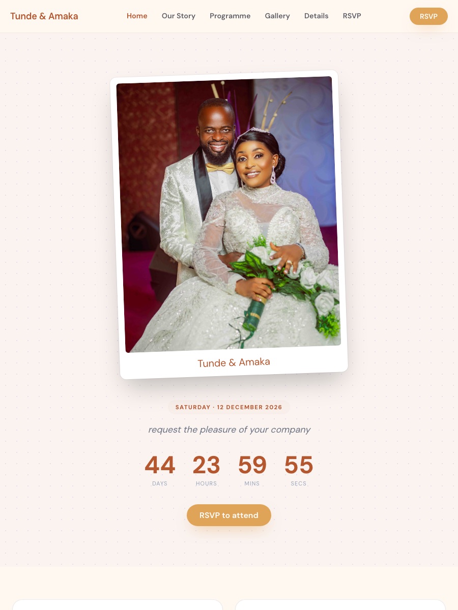 Wedding · Terracotta